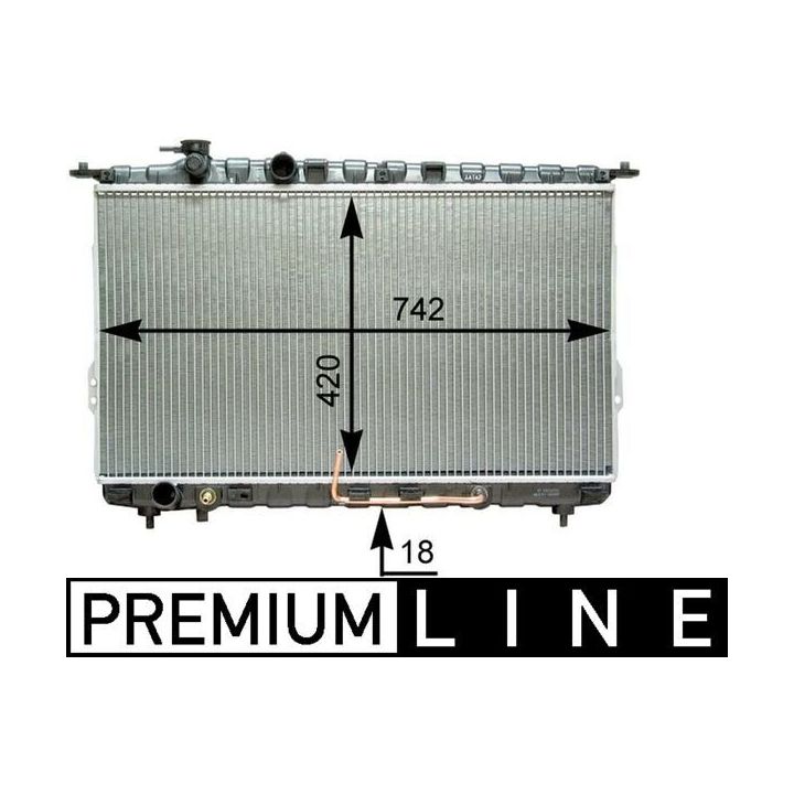 Radiatorius, variklio aušinimas MAHLE CR 1291 000P