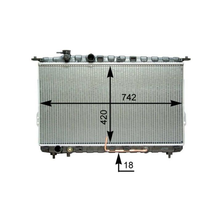 Radiatorius, variklio aušinimas MAHLE CR 1291 000P