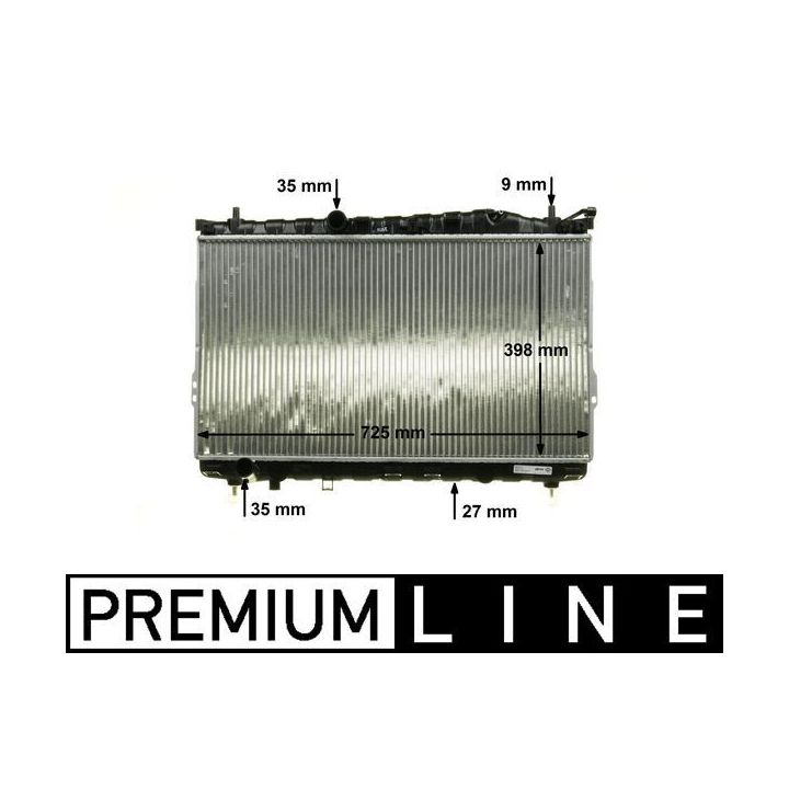 Radiatorius, variklio aušinimas MAHLE CR 1295 000P