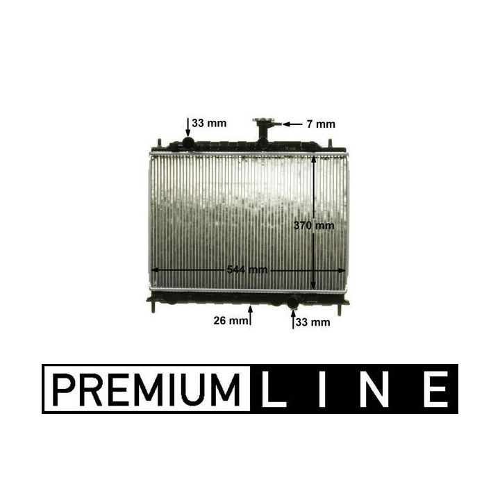 Radiatorius, variklio aušinimas MAHLE CR 1304 000P