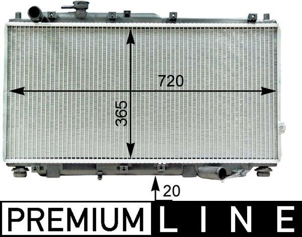 Radiatorius, variklio aušinimas MAHLE CR 1322 000P