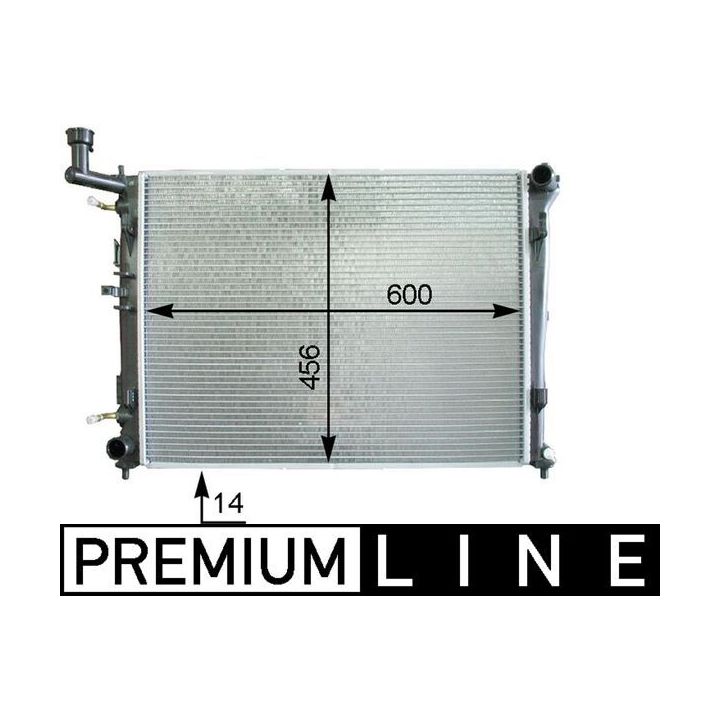 Radiatorius, variklio aušinimas MAHLE CR 1337 000P