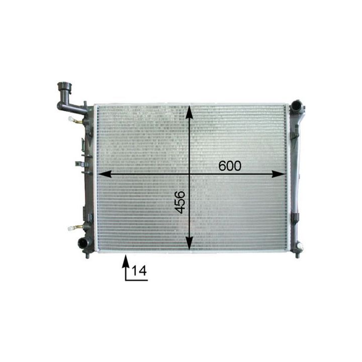 Radiatorius, variklio aušinimas MAHLE CR 1337 000P