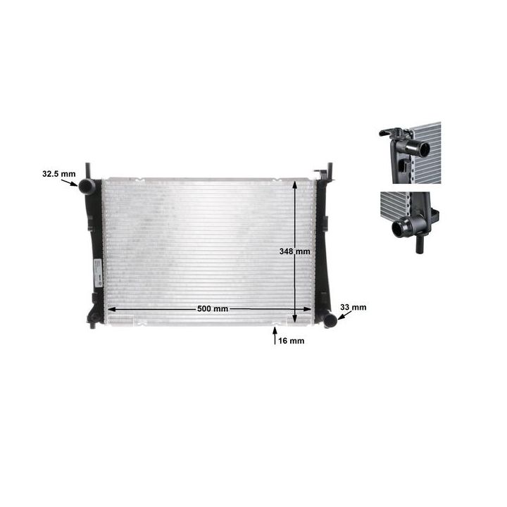 Radiatorius, variklio aušinimas MAHLE CR 1355 000S