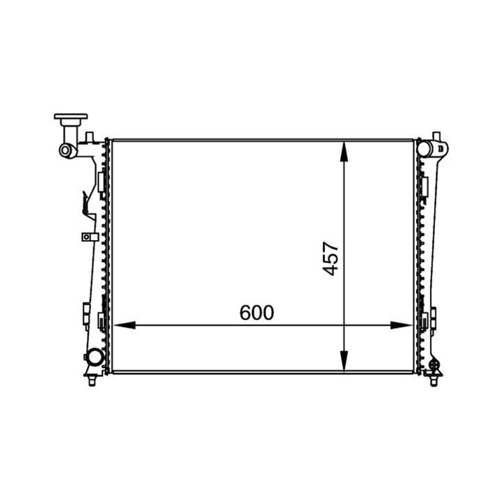 Radiatorius, variklio aušinimas MAHLE CR 1366 000P