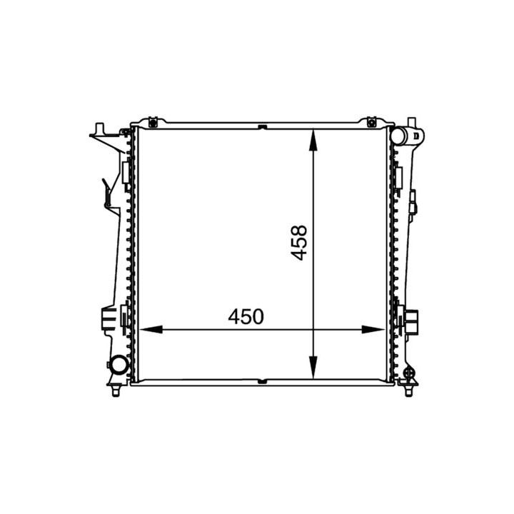 Radiatorius, variklio aušinimas MAHLE CR 1367 000P