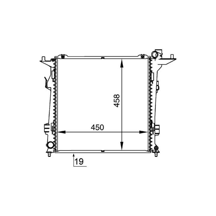 Radiatorius, variklio aušinimas MAHLE CR 1368 000P