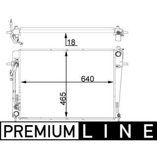 Radiatorius, variklio aušinimas MAHLE CR 1406 000P