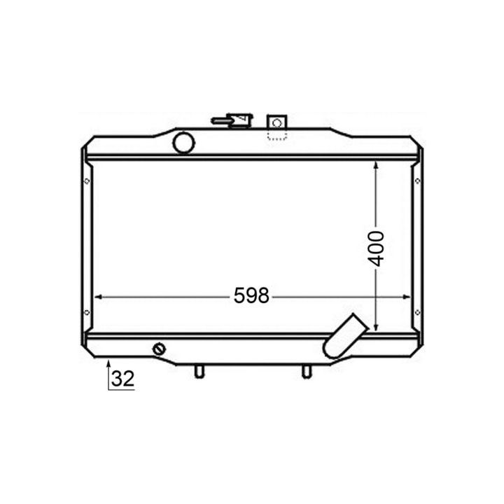 Radiatorius, variklio aušinimas MAHLE CR 141 000S