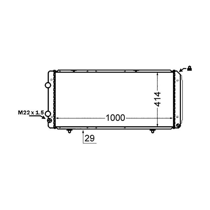 Radiatorius, variklio aušinimas MAHLE CR 1430 000S