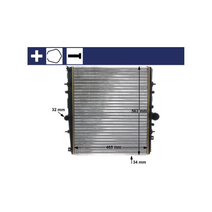 Radiatorius, variklio aušinimas MAHLE CR 1437 000S