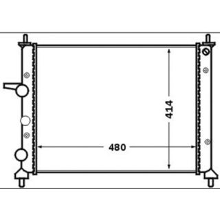 Radiatorius, variklio aušinimas MAHLE CR 1442 000S