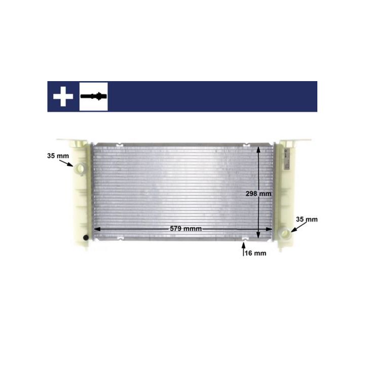 Radiatorius, variklio aušinimas MAHLE CR 1449 000S