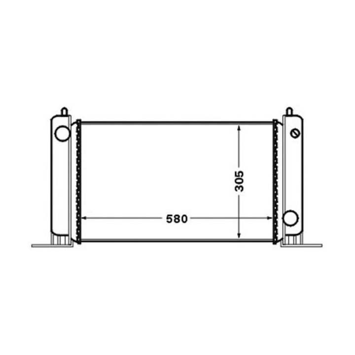 Radiatorius, variklio aušinimas MAHLE CR 1449 000S