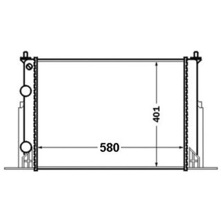 Radiatorius, variklio aušinimas MAHLE CR 1450 000S