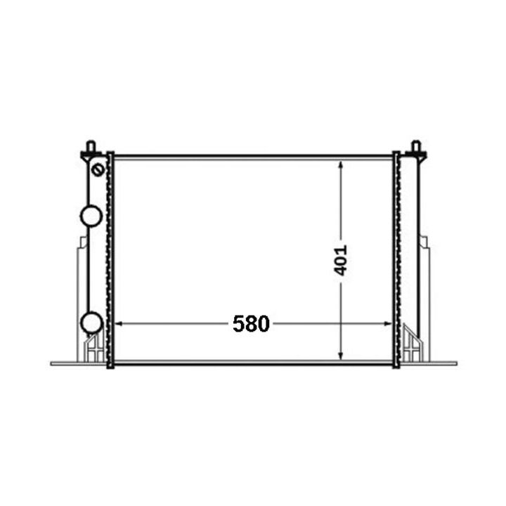 Radiatorius, variklio aušinimas MAHLE CR 1450 000S