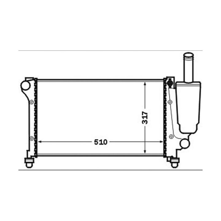 Radiatorius, variklio aušinimas MAHLE CR 1451 000S