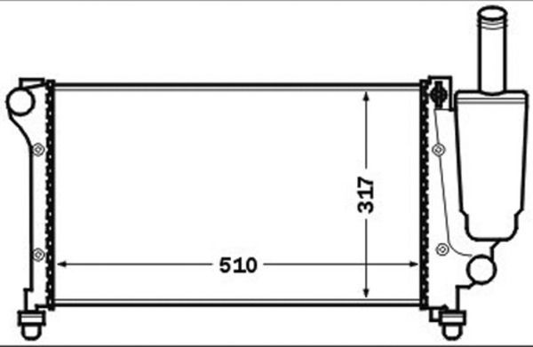 Radiatorius, variklio aušinimas MAHLE CR 1451 000S
