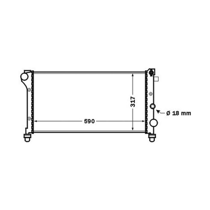 Radiatorius, variklio aušinimas MAHLE CR 1452 000S