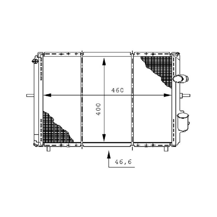 Radiatorius, variklio aušinimas MAHLE CR 147 000S