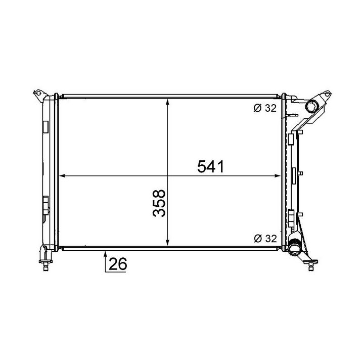 Radiatorius, variklio aušinimas MAHLE CR 1470 000S