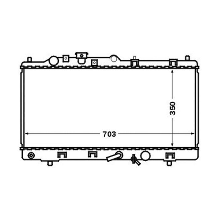 Radiatorius, variklio aušinimas MAHLE CR 1474 000S
