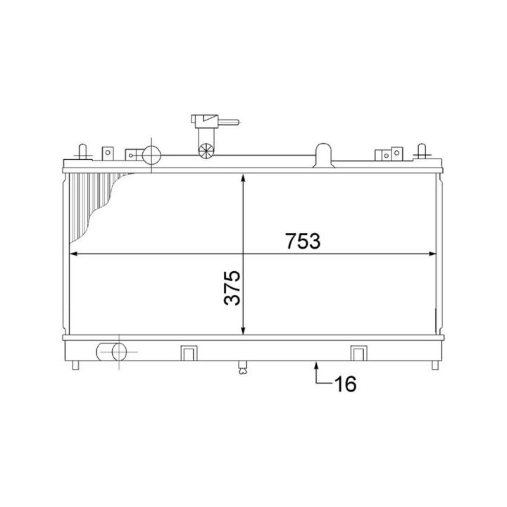Radiatorius, variklio aušinimas MAHLE CR 1475 000S