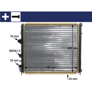 Radiatorius, variklio aušinimas MAHLE CR 1502 000S