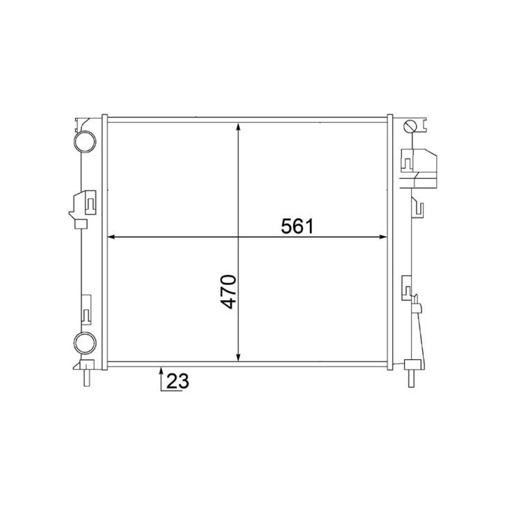 Radiatorius, variklio aušinimas MAHLE CR 1504 000S