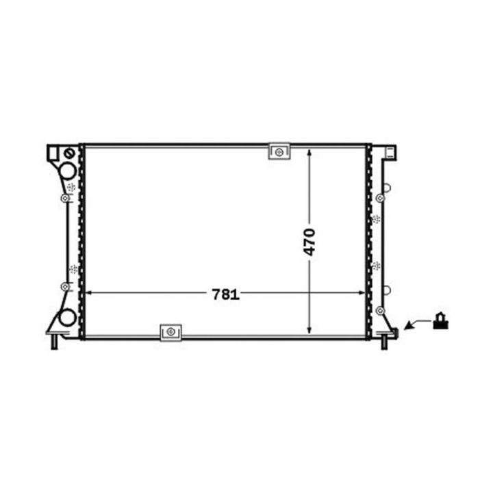 Radiatorius, variklio aušinimas MAHLE CR 1505 000S