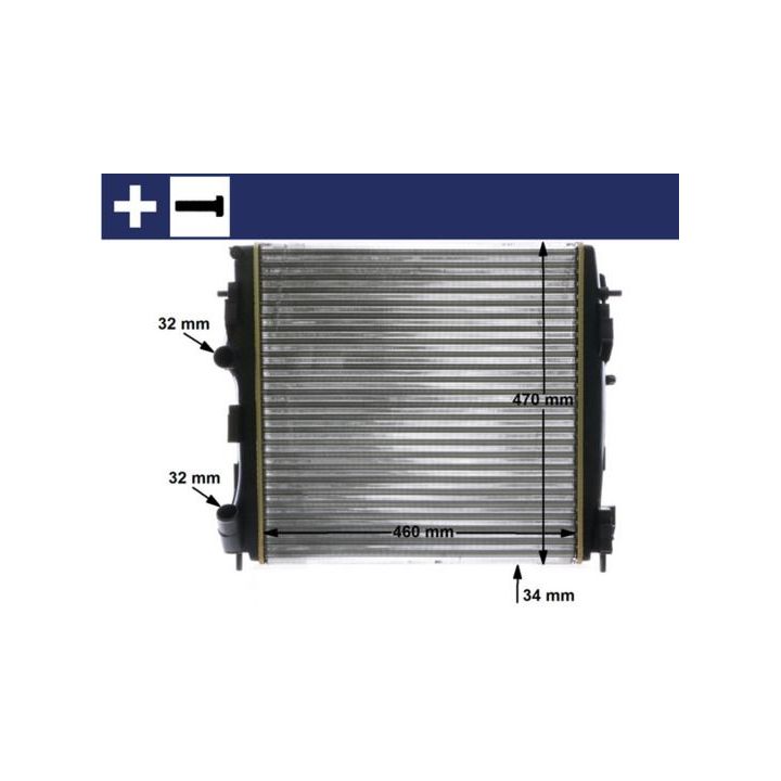 Radiatorius, variklio aušinimas MAHLE CR 1506 000S