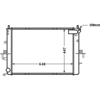 Radiatorius, variklio aušinimas MAHLE CR 1510 000S