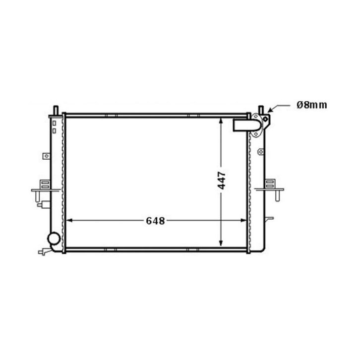 Radiatorius, variklio aušinimas MAHLE CR 1510 000S