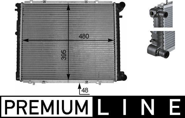 Radiatorius, variklio aušinimas MAHLE CR 152 000P