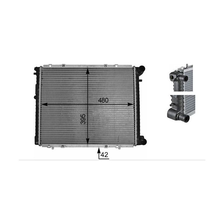 Radiatorius, variklio aušinimas MAHLE CR 152 000P