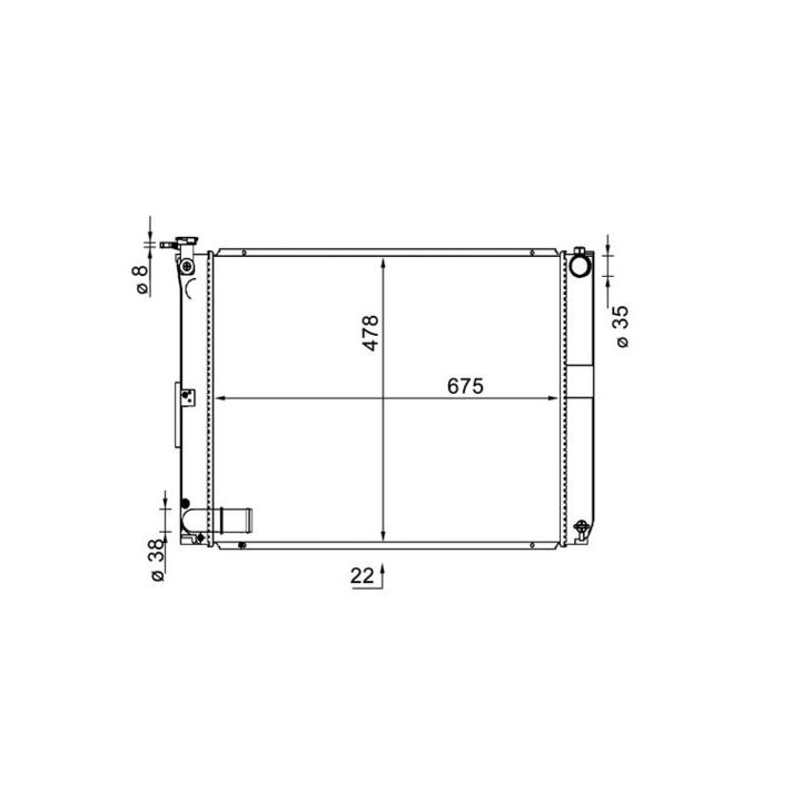 Radiatorius, variklio aušinimas MAHLE CR 1578 000S
