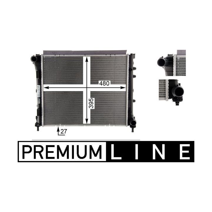 Radiatorius, variklio aušinimas MAHLE CR 1586 000P