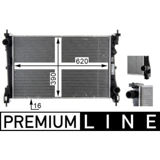 Radiatorius, variklio aušinimas MAHLE CR 1588 000P
