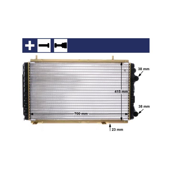 Radiatorius, variklio aušinimas MAHLE CR 168 000S