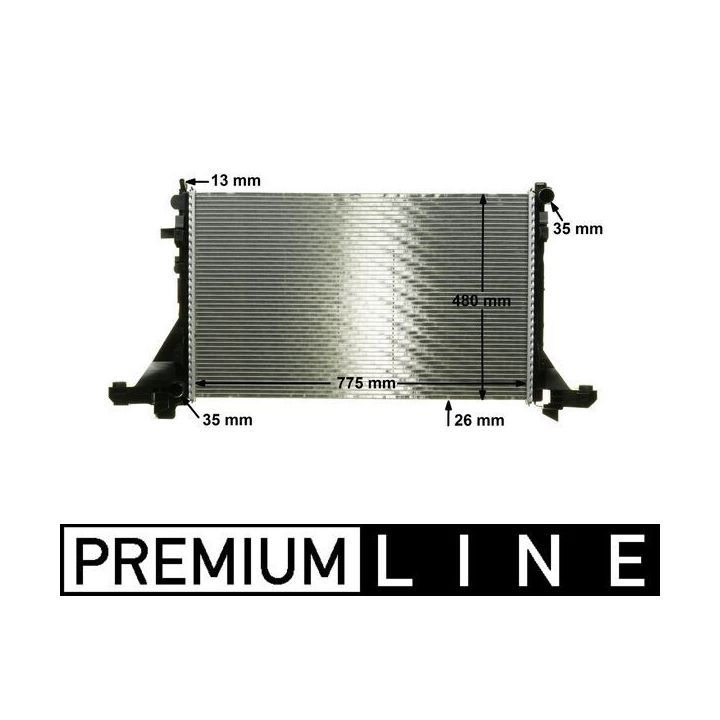 Radiatorius, variklio aušinimas MAHLE CR 1770 000P