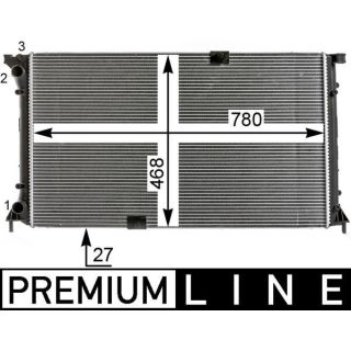 Radiatorius, variklio aušinimas MAHLE CR 18 000P