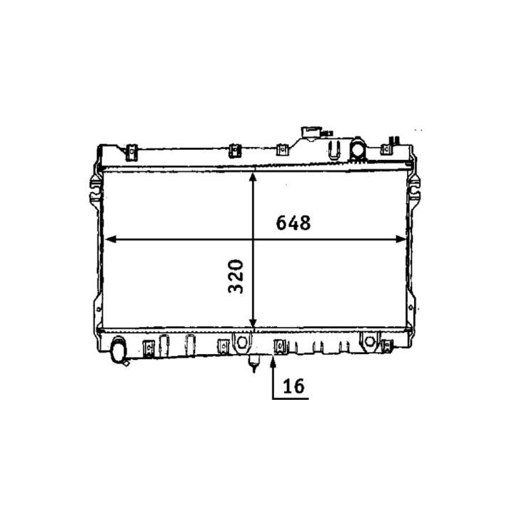 Radiatorius, variklio aušinimas MAHLE CR 185 000S