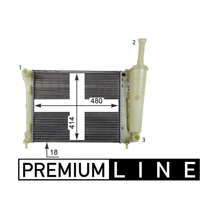 Radiatorius, variklio aušinimas MAHLE CR 1859 000P