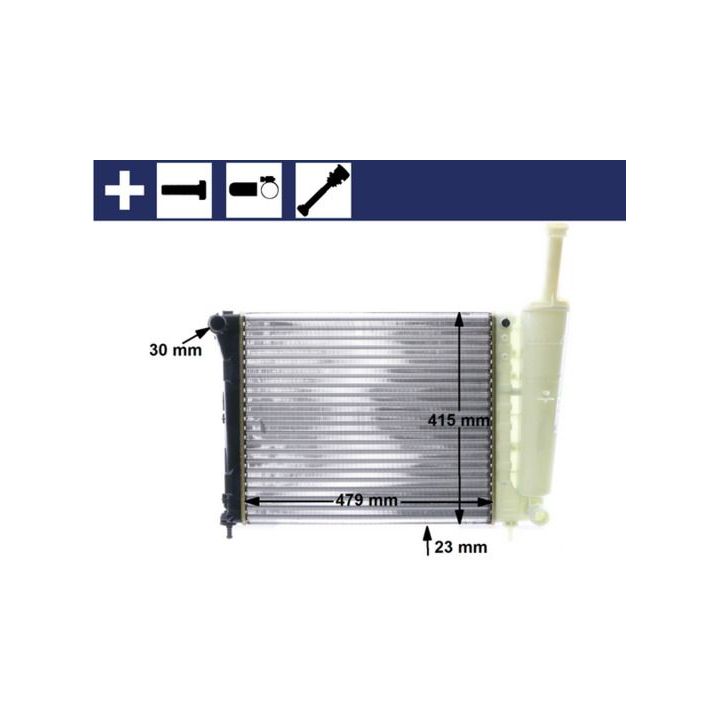 Radiatorius, variklio aušinimas MAHLE CR 1859 000S