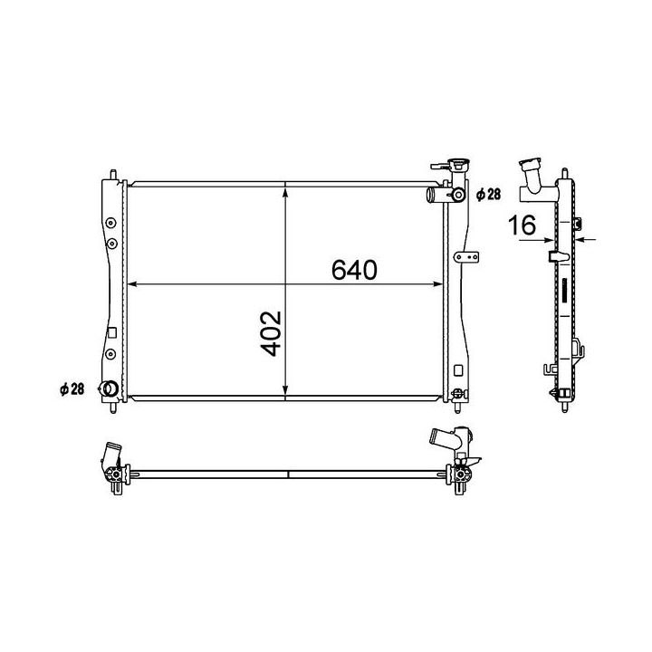 Radiatorius, variklio aušinimas MAHLE CR 1879 000S