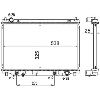 Radiatorius, variklio aušinimas MAHLE CR 1884 000S