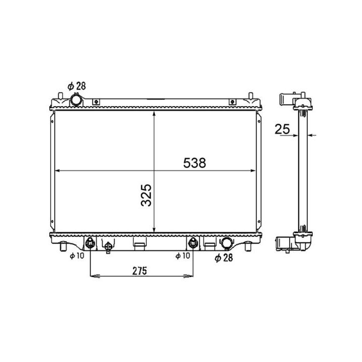 Radiatorius, variklio aušinimas MAHLE CR 1884 000S