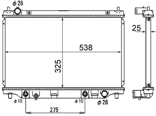 Radiatorius, variklio aušinimas MAHLE CR 1884 000S