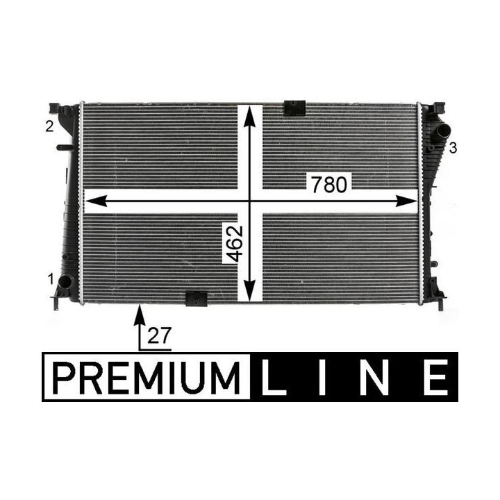 Radiatorius, variklio aušinimas MAHLE CR 19 000P