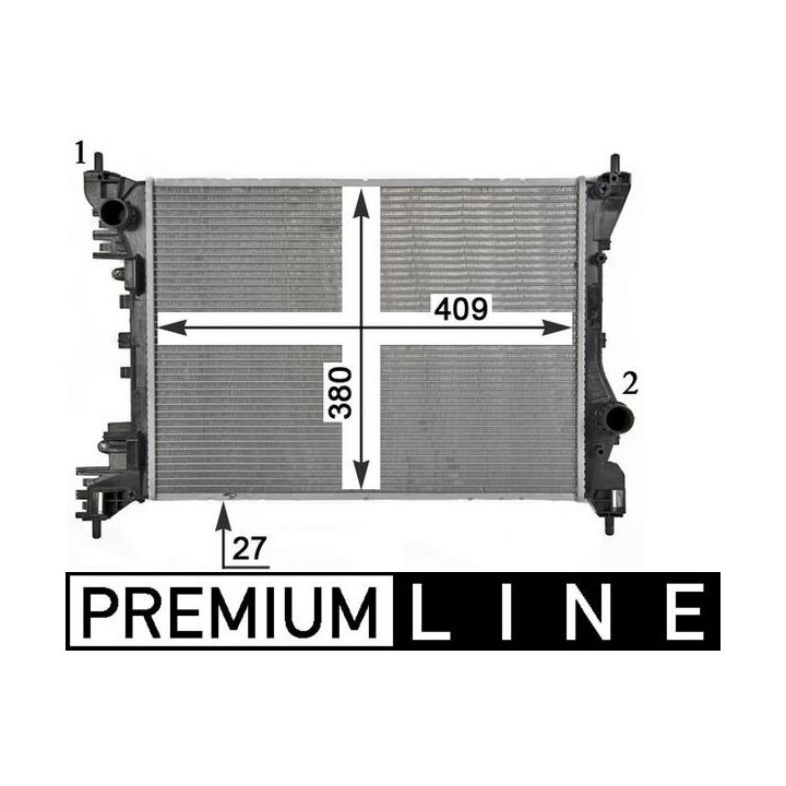 Radiatorius, variklio aušinimas MAHLE CR 1985 000P